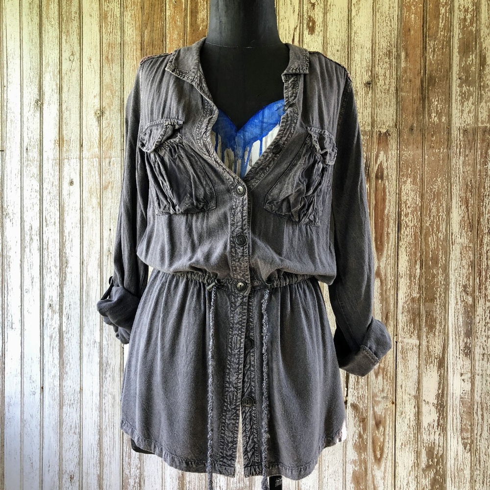 Button Down Cover Up Small